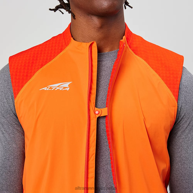 Altra chaleco de viento trail P4ZZ335 chaquetas y chalecos rojo hombres