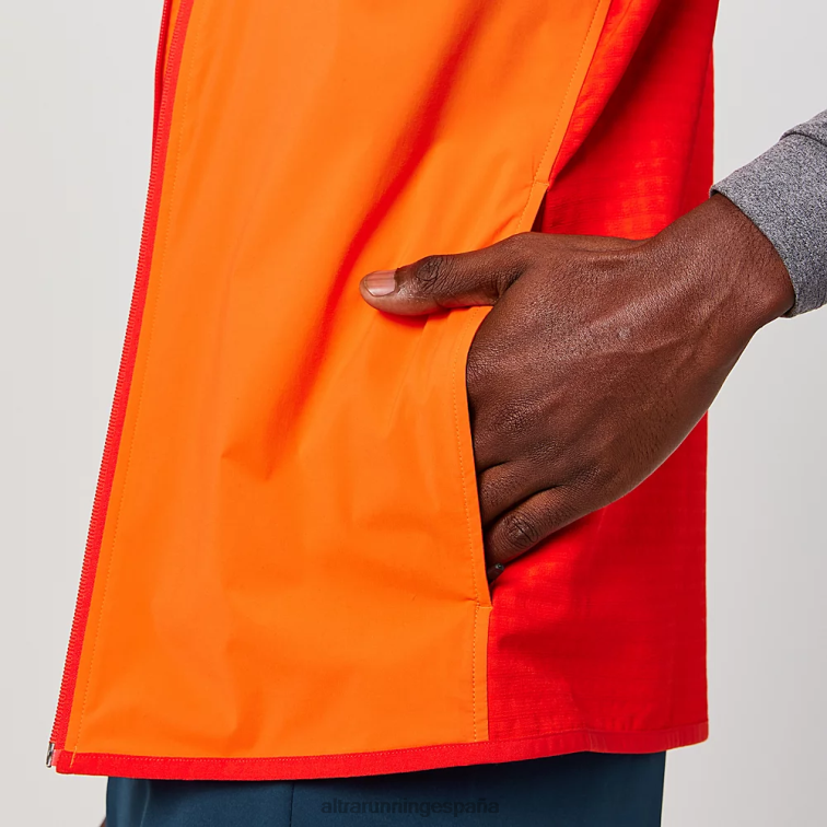 Altra chaleco de viento trail P4ZZ335 chaquetas y chalecos rojo hombres