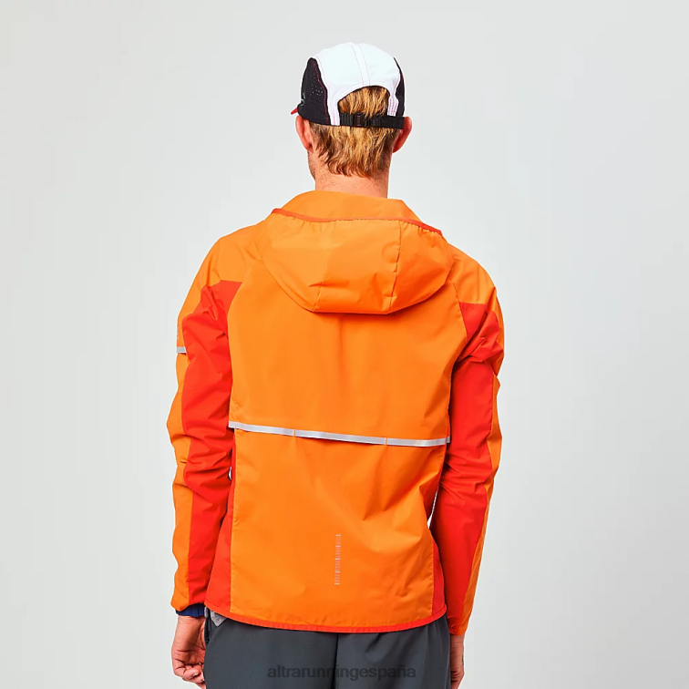 Altra cortavientos trail P4ZZ336 chaquetas y chalecos naranja roja hombres
