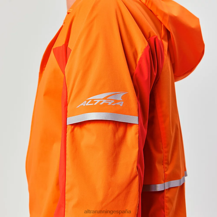 Altra cortavientos trail P4ZZ336 chaquetas y chalecos naranja roja hombres