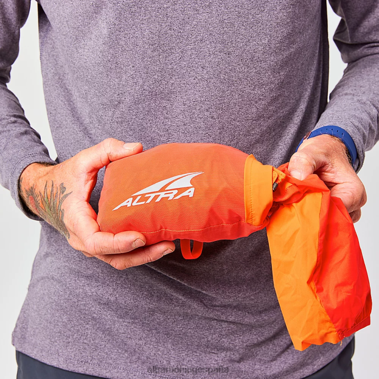 Altra cortavientos trail P4ZZ336 chaquetas y chalecos naranja roja hombres