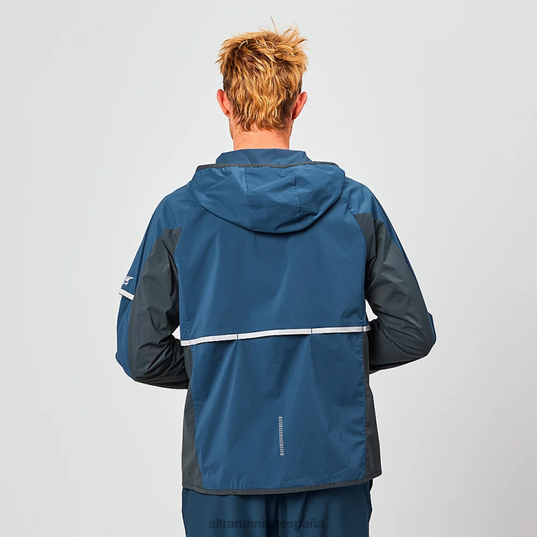 Altra cortavientos trail P4ZZ337 chaquetas y chalecos Armada hombres