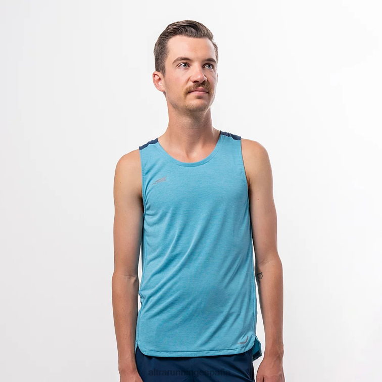 Altra Camiseta sin mangas que se desvanece P4ZZ299 tapas brezo azul delphinium hombres