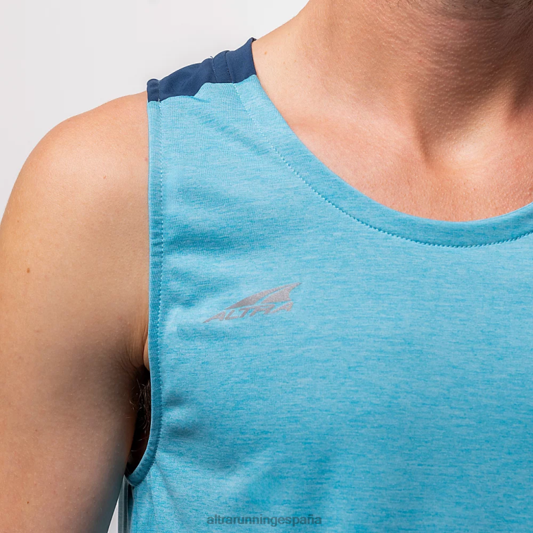Altra Camiseta sin mangas que se desvanece P4ZZ299 tapas brezo azul delphinium hombres