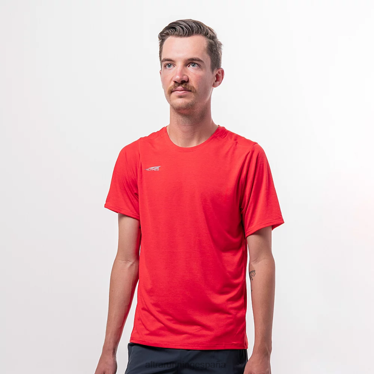 Altra camiseta básica de manga corta P4ZZ310 tapas brezo rojo fuego hombres