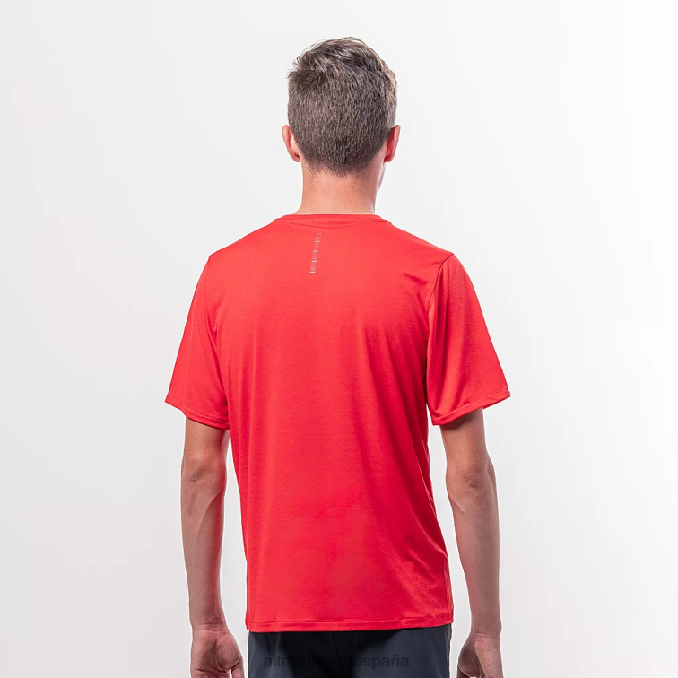 Altra camiseta básica de manga corta P4ZZ310 tapas brezo rojo fuego hombres