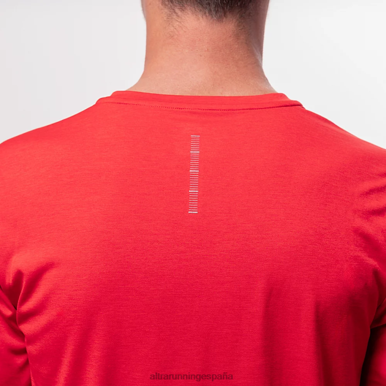 Altra camiseta básica de manga corta P4ZZ310 tapas brezo rojo fuego hombres