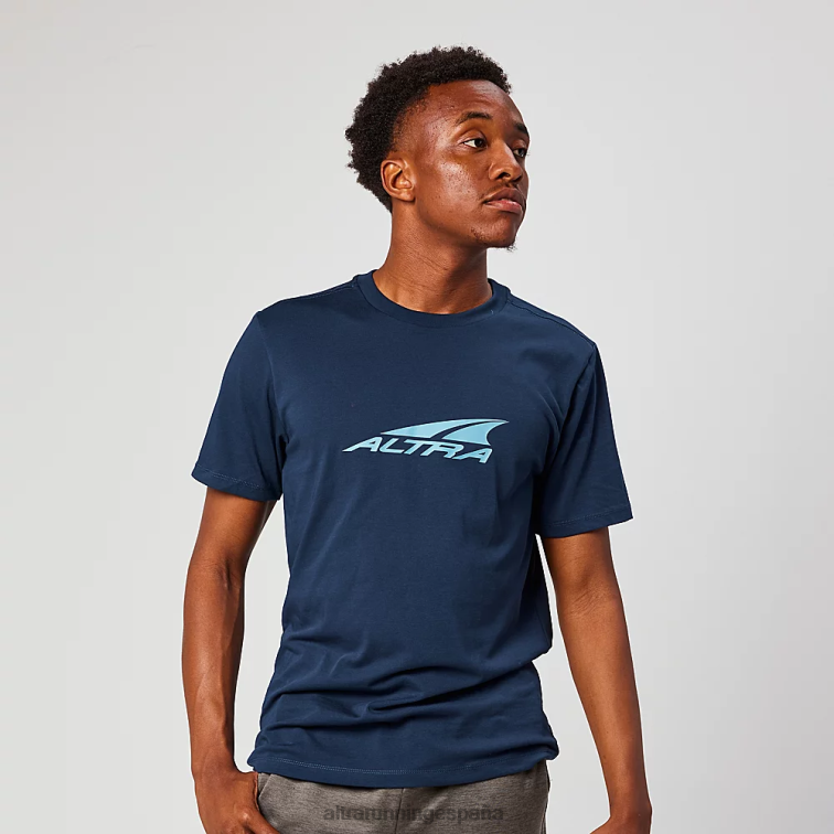 Altra camiseta reciclada todos los días P4ZZ304 tapas océano azul iluminado por la luna hombres