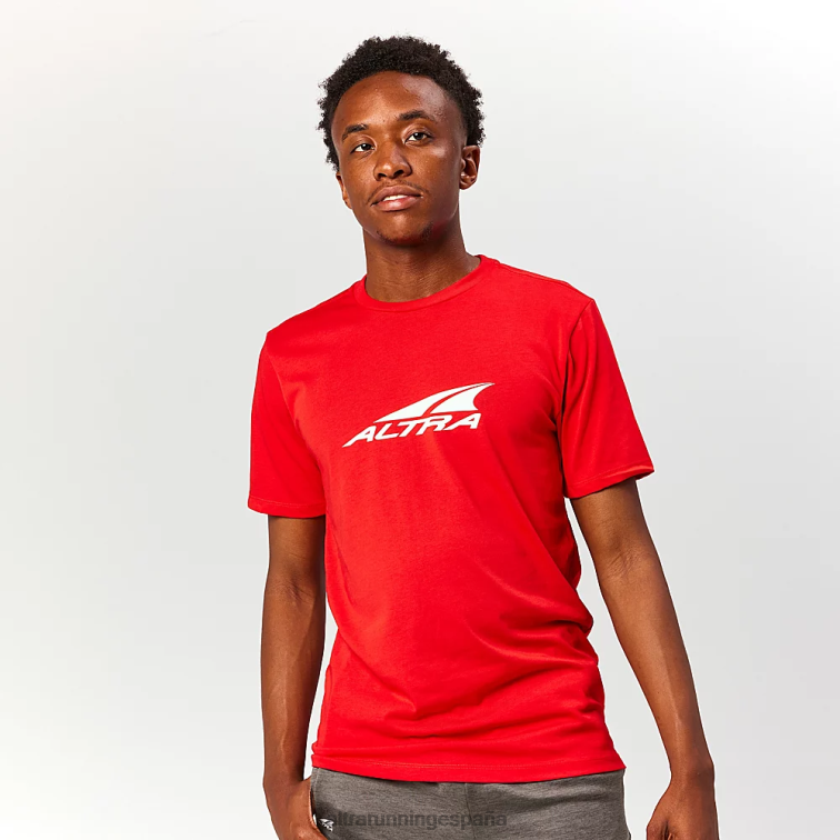Altra camiseta reciclada todos los días P4ZZ305 tapas rojo fuego hombres