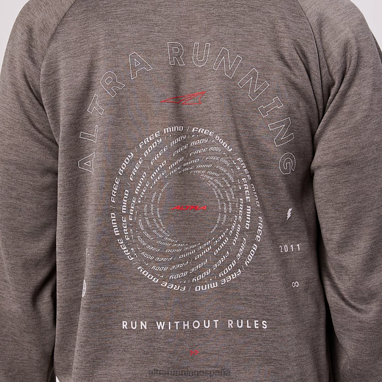 Altra correr sin sudadera con capucha de reglas P4ZZ315 tapas gris hombres