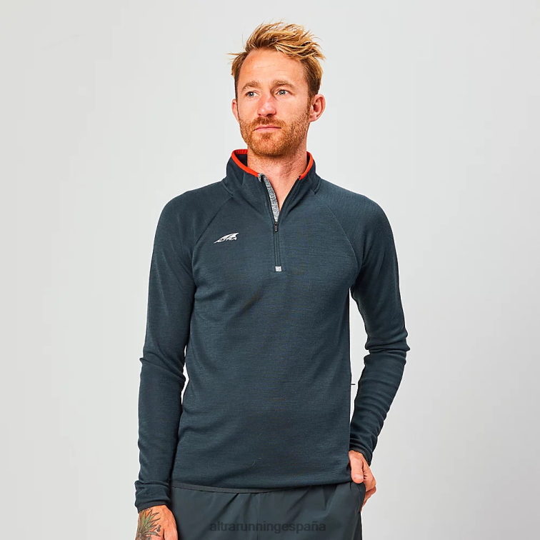 Altra núcleo de lana merino 1/2 cremallera P4ZZ313 tapas negro hombres