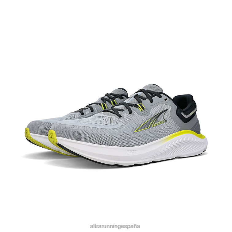 Altra paradigma 7 P4ZZ244 zapatos de carretera gris/lima hombres