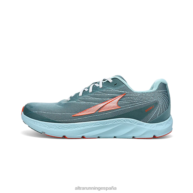 Altra rivera 2 P4ZZ294 zapatos de carretera verde azulado polvoriento hombres