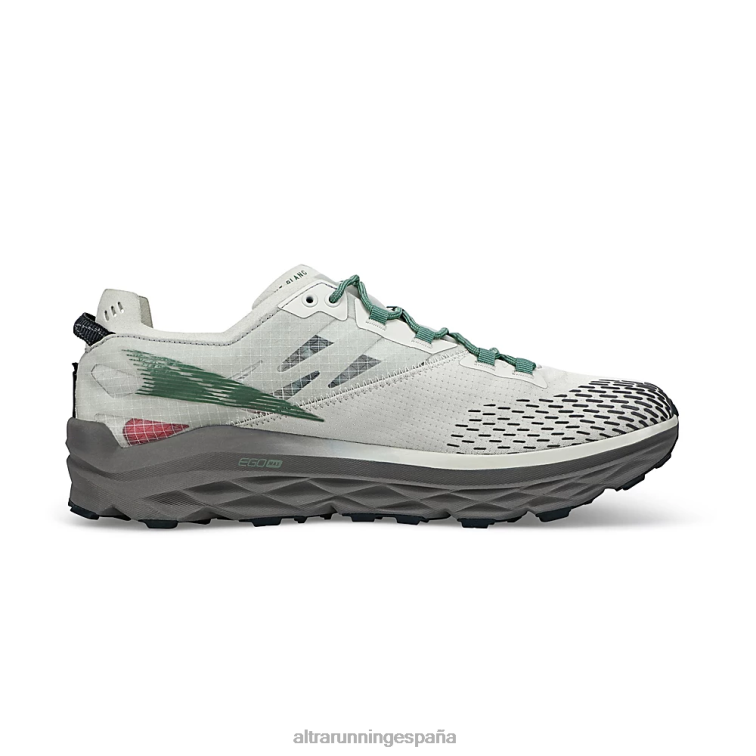 Altra Mont Blanc P4ZZ212 zapatos de pista Verde Gris hombres