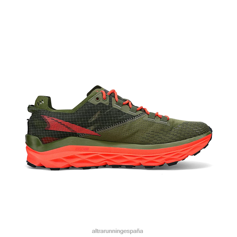 Altra Mont Blanc P4ZZ213 zapatos de pista aceituna polvorienta hombres