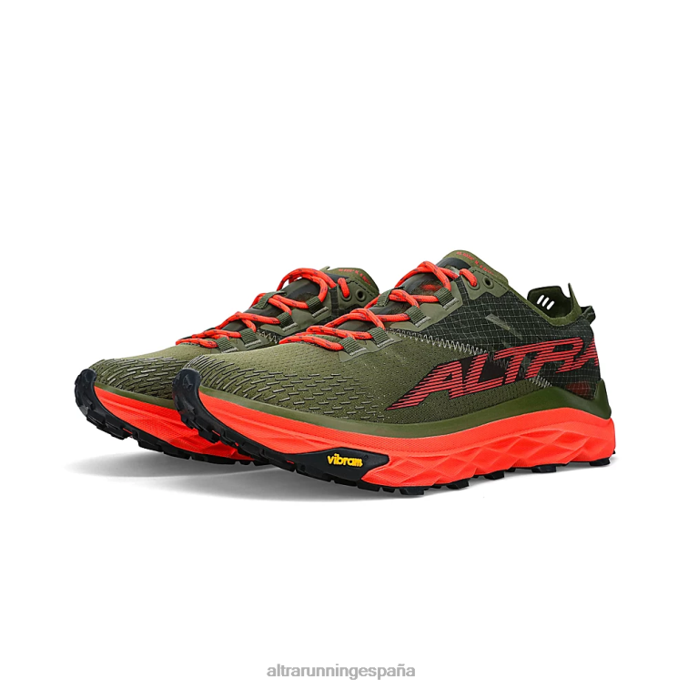 Altra Mont Blanc P4ZZ213 zapatos de pista aceituna polvorienta hombres