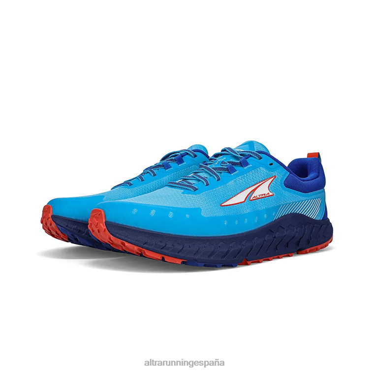 Altra carretera 2 P4ZZ184 zapatos de pista neón/azul hombres