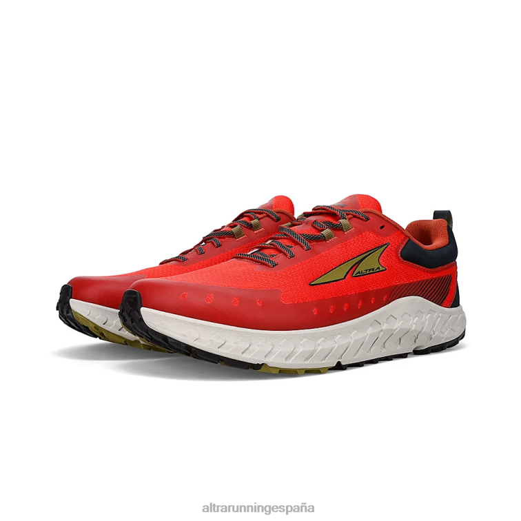 Altra carretera 2 P4ZZ186 zapatos de pista negro/rojo hombres