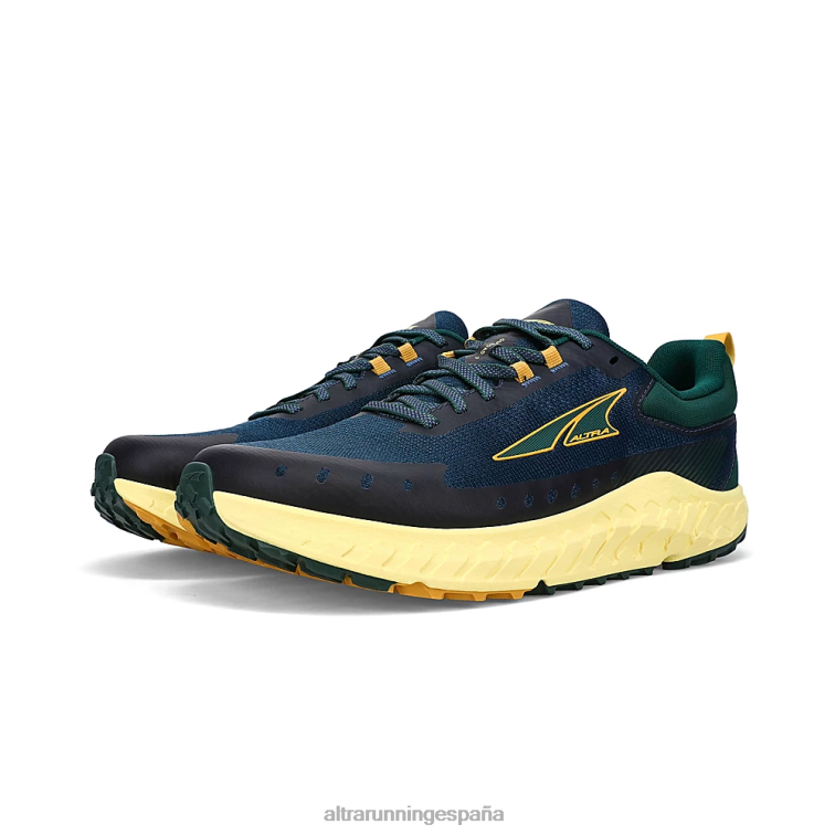 Altra carretera 2 P4ZZ187 zapatos de pista azul amarillo hombres