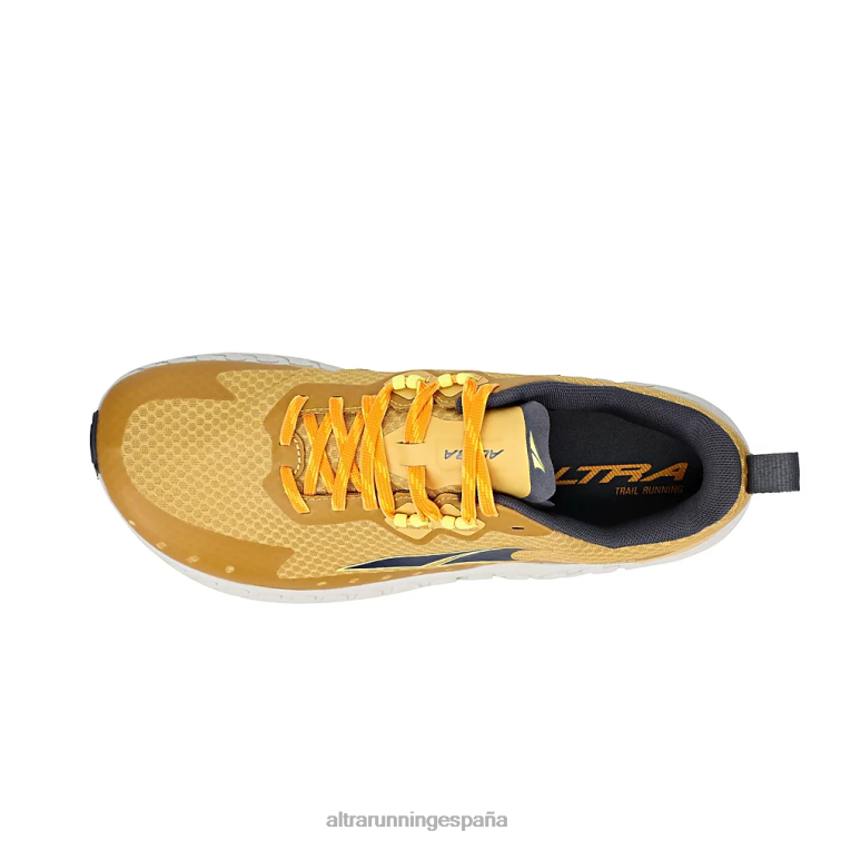 Altra fuera de la carretera P4ZZ232 zapatos de pista gris/amarillo hombres