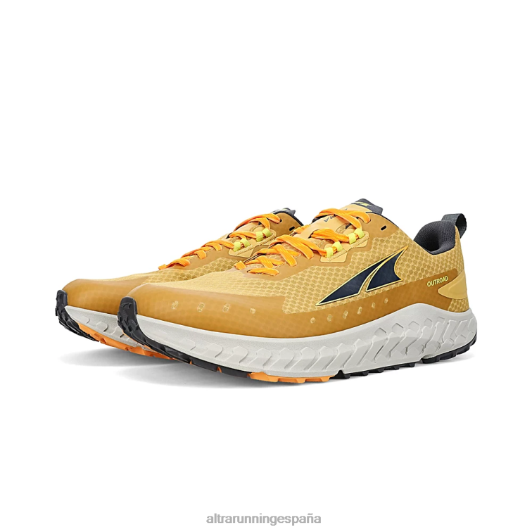 Altra fuera de la carretera P4ZZ232 zapatos de pista gris/amarillo hombres
