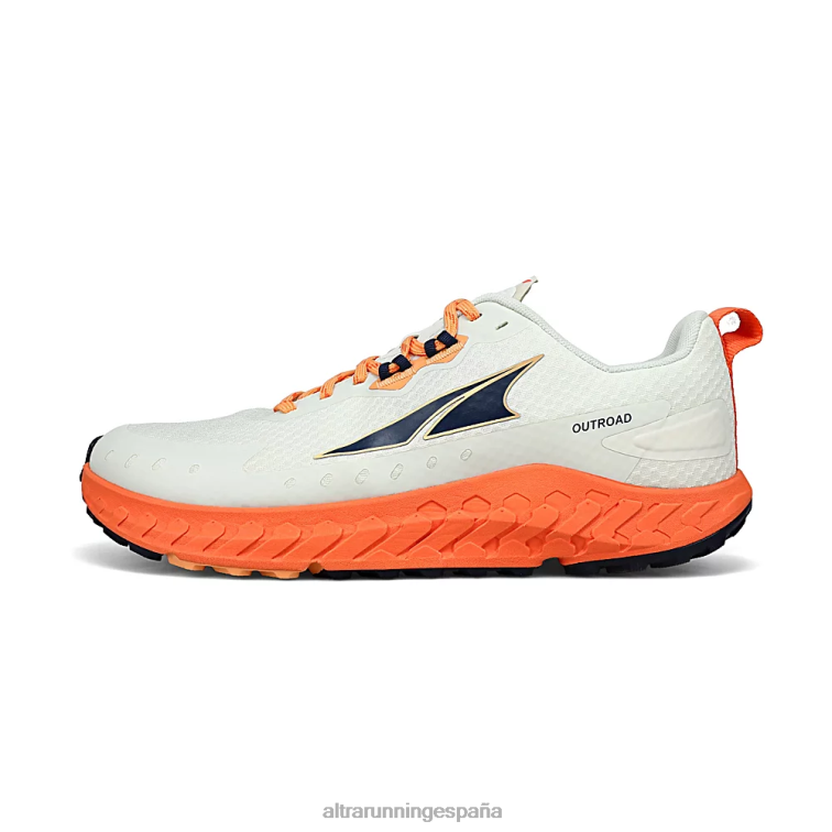 Altra fuera de la carretera P4ZZ233 zapatos de pista blanco/naranja hombres