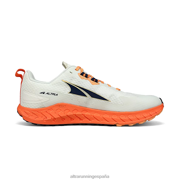 Altra fuera de la carretera P4ZZ233 zapatos de pista blanco/naranja hombres