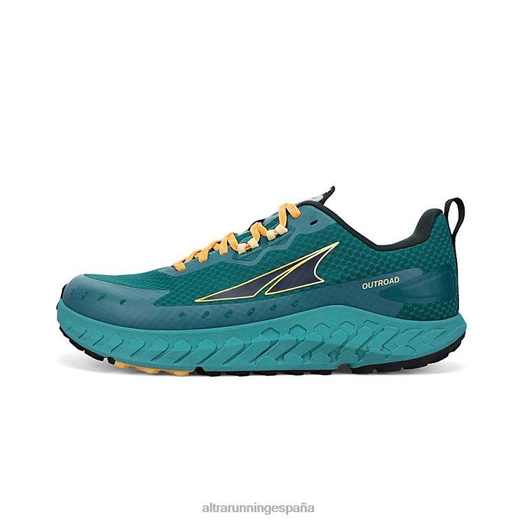 Altra fuera de la carretera P4ZZ234 zapatos de pista verde azulado profundo hombres