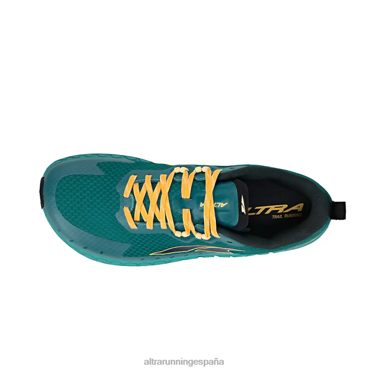 Altra fuera de la carretera P4ZZ234 zapatos de pista verde azulado profundo hombres