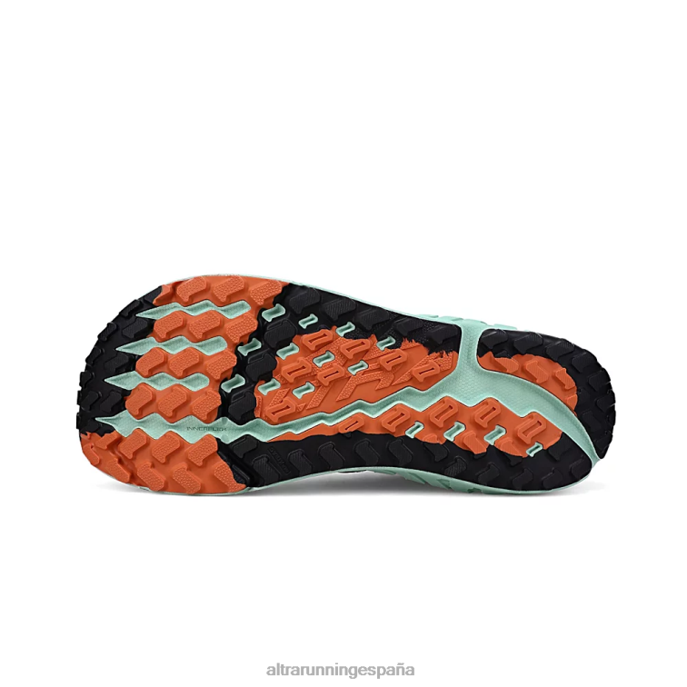 Altra fuera de la carretera P4ZZ236 zapatos de pista verde/naranja hombres