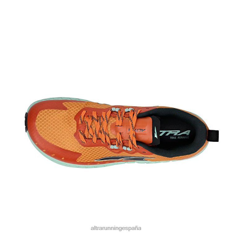Altra fuera de la carretera P4ZZ236 zapatos de pista verde/naranja hombres