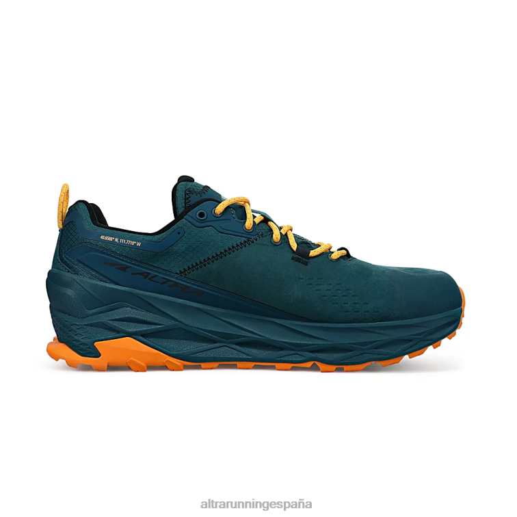 Altra olympus 5 caminata bajo gtx P4ZZ225 zapatos de pista verde azulado profundo hombres