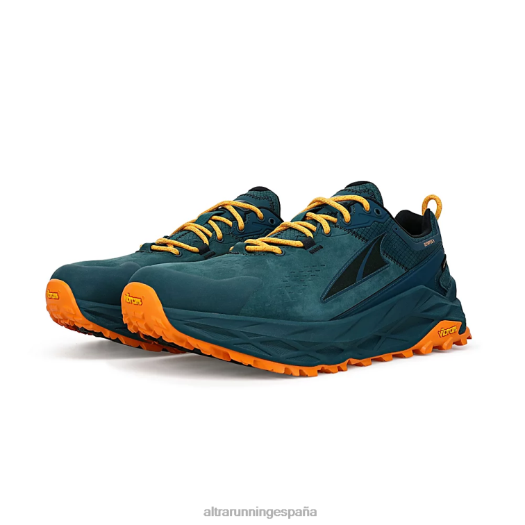 Altra olympus 5 caminata bajo gtx P4ZZ225 zapatos de pista verde azulado profundo hombres