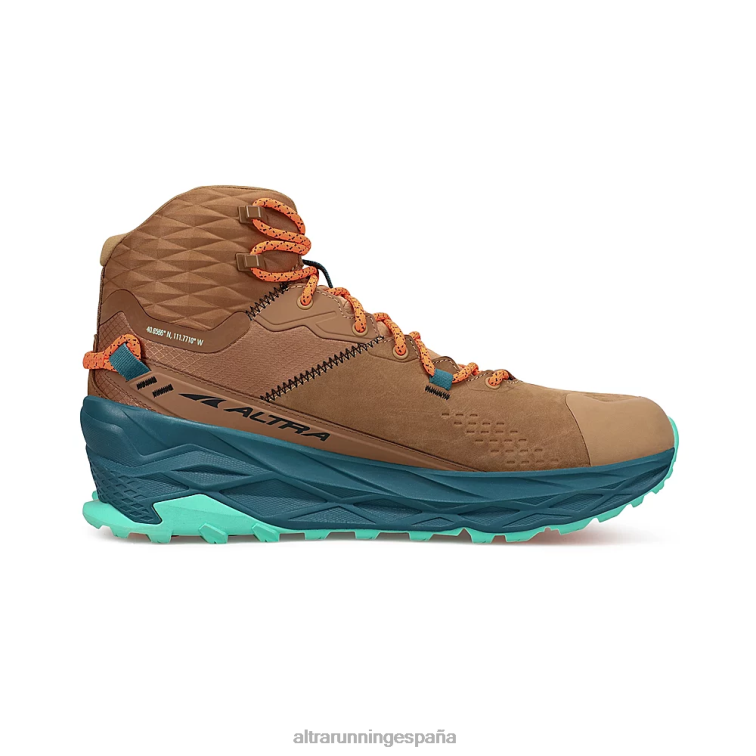 Altra olympus 5 caminata media gtx P4ZZ227 zapatos de pista marrón hombres