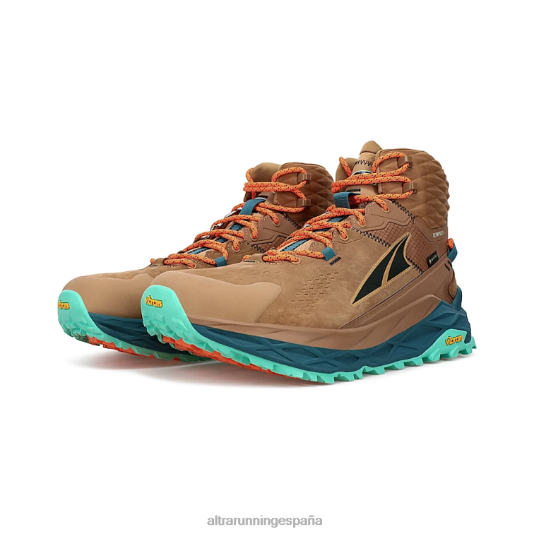 Altra olympus 5 caminata media gtx P4ZZ227 zapatos de pista marrón hombres