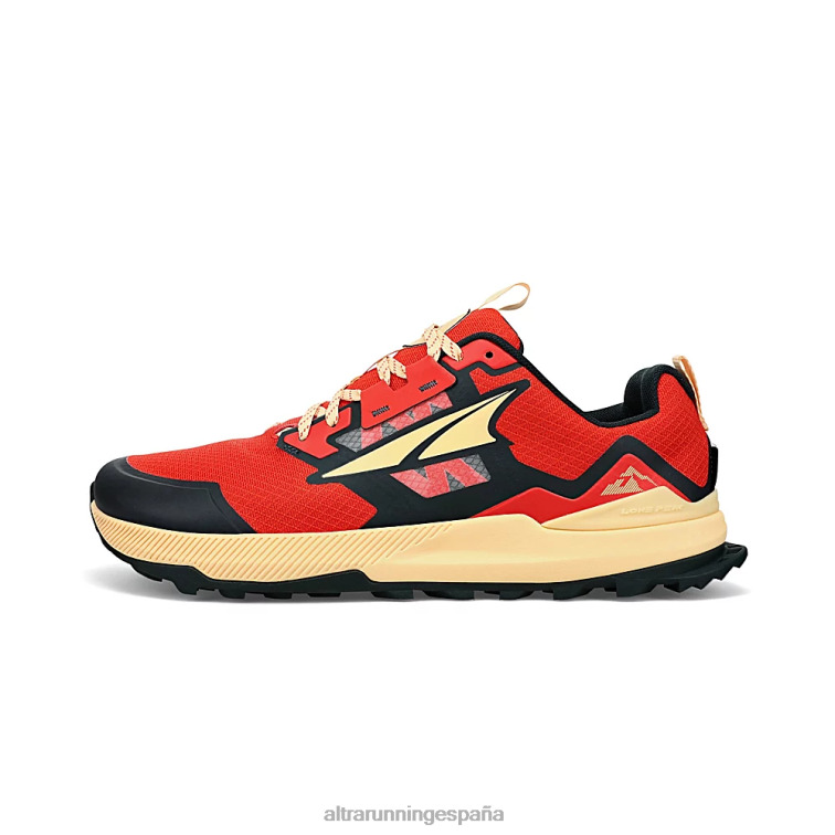 Altra pico solitario 7 P4ZZ195 zapatos de pista naranja roja hombres