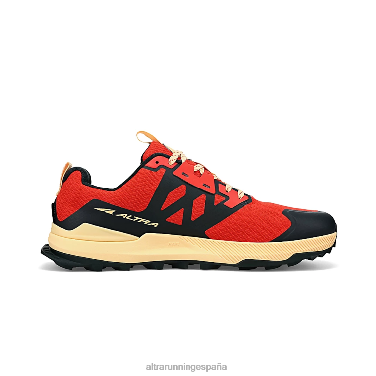 Altra pico solitario 7 P4ZZ195 zapatos de pista naranja roja hombres