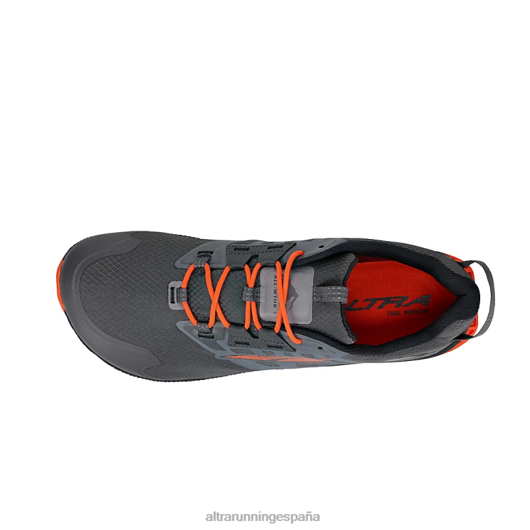 Altra pico solitario all-wthr bajo 2 P4ZZ218 zapatos de pista gris/naranja hombres