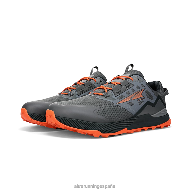 Altra pico solitario all-wthr bajo 2 P4ZZ218 zapatos de pista gris/naranja hombres