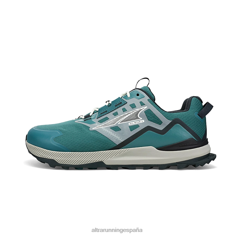 Altra pico solitario all-wthr bajo 2 P4ZZ219 zapatos de pista verde azulado profundo hombres