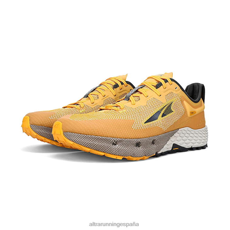 Altra timbal 4 P4ZZ209 zapatos de pista gris/amarillo hombres