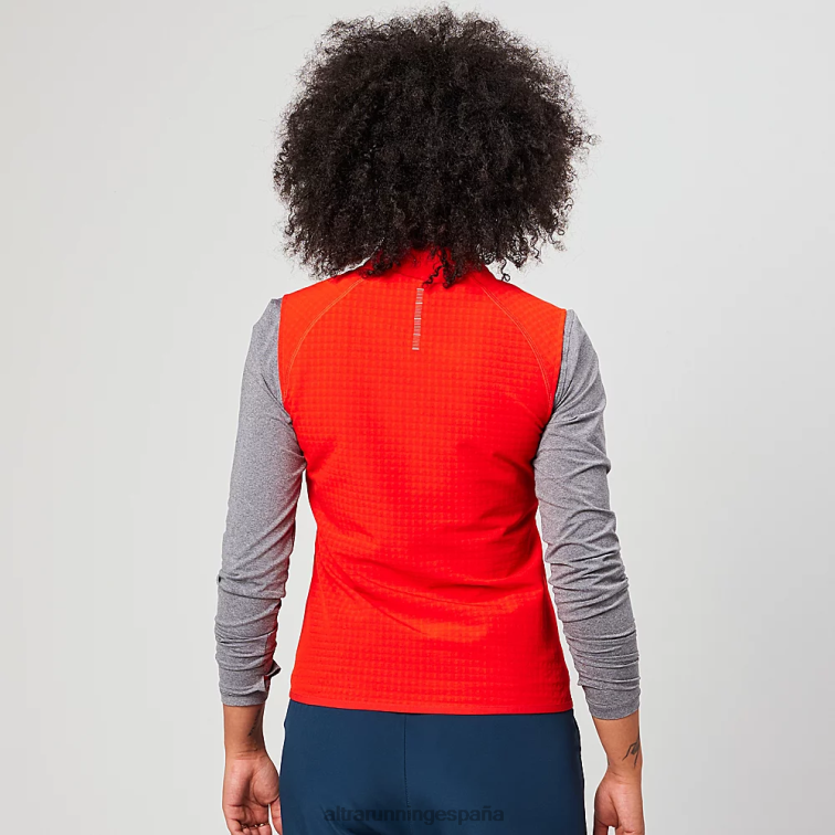 Altra chaleco de viento trail P4ZZ169 chaquetas y chalecos rojo mujer