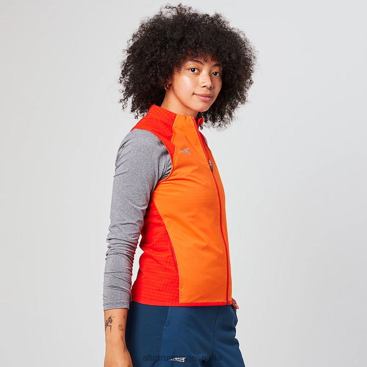 Altra chaleco de viento trail P4ZZ169 chaquetas y chalecos rojo mujer