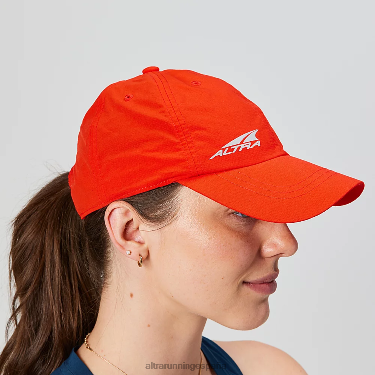 Altra gorro de carrera de alto rendimiento P4ZZ177 sombreros rojo fuego mujer