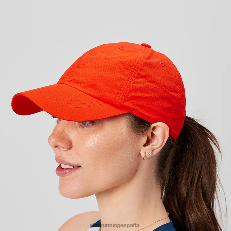 Altra gorro de carrera de alto rendimiento P4ZZ177 sombreros rojo fuego mujer