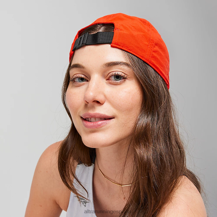 Altra gorro de carrera de alto rendimiento P4ZZ177 sombreros rojo fuego mujer