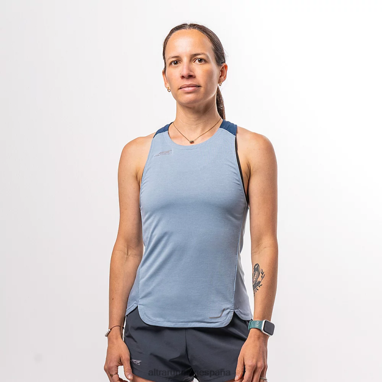 Altra Camiseta sin mangas que se desvanece P4ZZ116 tapas ashley azul brezo mujer