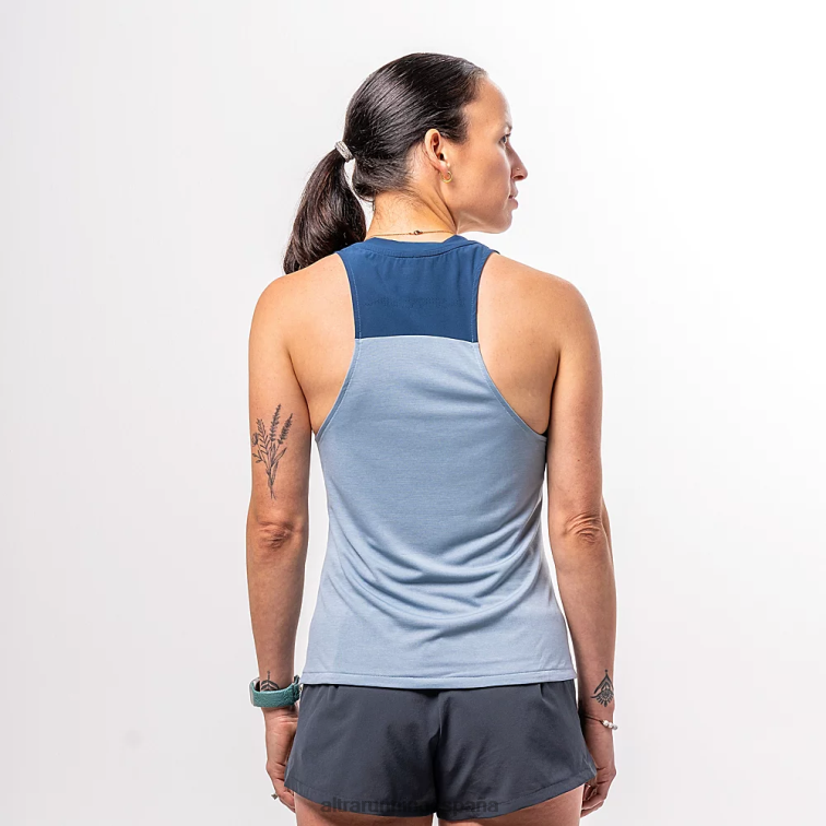 Altra Camiseta sin mangas que se desvanece P4ZZ116 tapas ashley azul brezo mujer