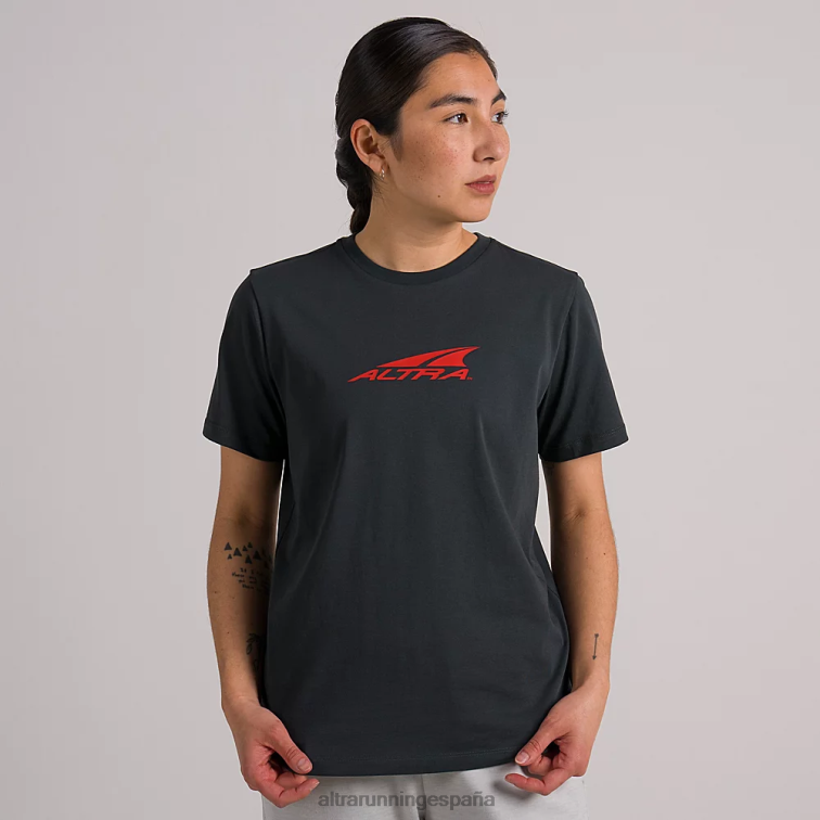 Altra camiseta reciclada todos los días P4ZZ133 tapas bosque río negro mujer