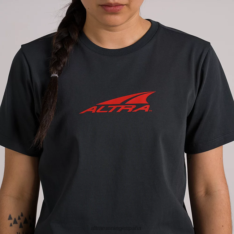 Altra camiseta reciclada todos los días P4ZZ133 tapas bosque río negro mujer